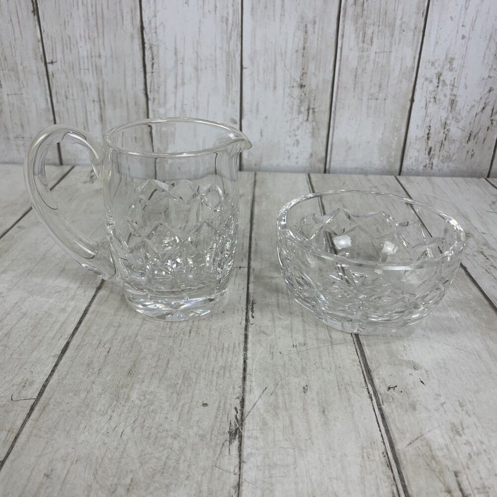 Waterford Crystal Kerry Creamer & Sugar Bowl Vintage